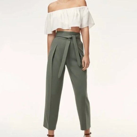 Aritzia Wilfred tie-front pants - Size 4 - Picture 1 of 6